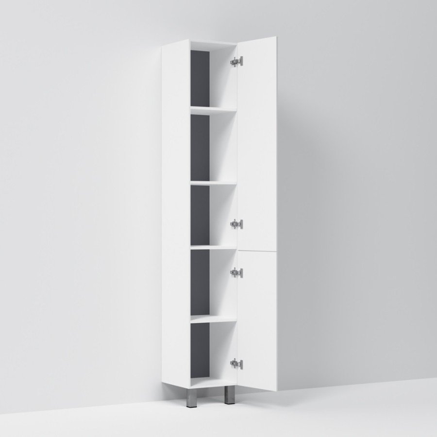 Шкаф-колонна, напольный, правый, 30 см, двери, push-to-open, цвет: белый, глянец Gem AM.PM арт. M90CSR0306WG