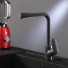 Смеситель для кухни с каналом для питьевой воды, L-излив, черный матовый, . Like AM.PM арт. F8005722 цвет: черный, Германия