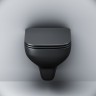 Подвесной унитаз FlashClean с сиденьем микролифт, черн мат X-Joy AM.PM Германия арт. C85A1700MBSC