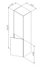 Шкаф-колонна, универсальный, подвесной, 40 см, push-to-open, графит мато Inspire 2.0 AM.PM арт. M50ACHX0406GM