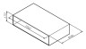 Open-space для базы, подвесной, 75 см, цвет: белый, глянец Gem AM.PM арт. M90OHX0750WG