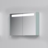 Зеркало, зеркальный шкаф, 100 см, с подсветкой, мятный, глянцевая,  Sensation AM.PM арт. M30MCX1001GG