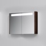 Зеркало, зеркальный шкаф, 100 см, с подсветкой, коричневый, текстурированн Sensation AM.PM арт. M30MCX1001TF
