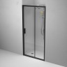 Дверь душевая 100х195, стекло прозрачное, профиль черный матовый Gem AM.PM арт. W90G-100-1-195BT