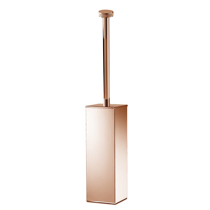 Туалетный ёршик напольный, 3SC Metal Quadra ME17AGDR цвет: розовое золото