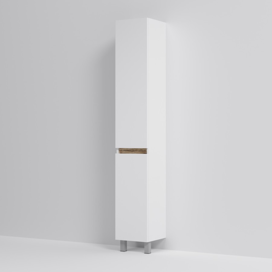 Шкаф-колонна, напольный, правый, 30 см, двери, цвет: белый, глянец X-Joy AM.PM арт. M85ACSR0306WG