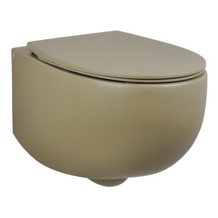 Крышка-сиденье для унитаз c микролифтом SoftClose AeT Dot 2.0 C555R132 цвет: Коричневый