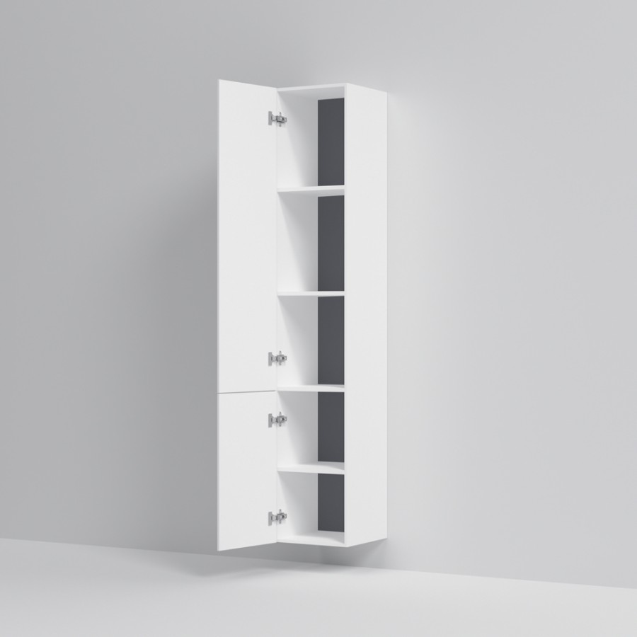 Шкаф-колонна, подвесной, левый, 30 см, двери, push-to-open, цвет: белый, глянец Gem AM.PM арт. M90CHL0306WG