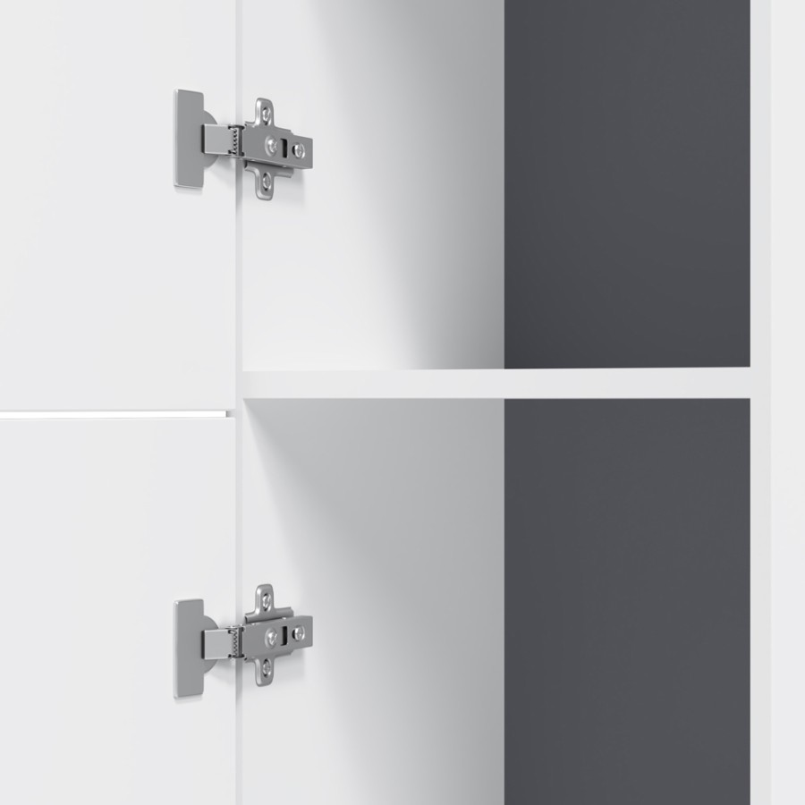 Шкаф-колонна, подвесной, левый, 30 см, двери, push-to-open, цвет: белый, глянец Gem AM.PM арт. M90CHL0306WG