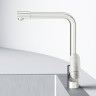 Смеситель для кухни с каналом для питьевой воды, L-излив, сатин, . Like AM.PM арт. F8005711 цвет: сатин, Германия