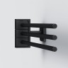 Тройная вешалка-вертушка для полотенец, черная Gem AM.PM арт. A9032722 Германия
