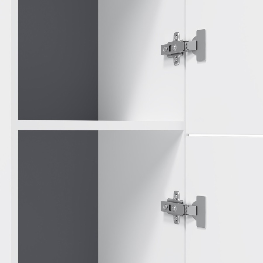 Шкаф-колонна, подвесной, правый, 30 см, двери, push-to-open, цвет: белый, глянец Gem AM.PM арт. M90CHR0306WG
