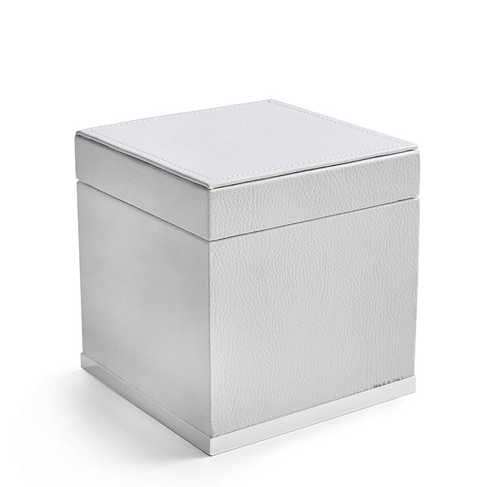 Коробочка универсальная, 14х14хh14см, с крышкой, настольная, 3SC Snowy SN48ABO цвет: белый
