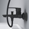 Смеситель для ванны/душа излив 179 мм, черный, . Gem AM.PM арт. F90A10022 цвет: черный, Германия