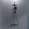 Душевая система с тмс для душа: верхний душ 230мм, ручной душ 120мм, чёрная, 1 р Option Damixa арт. DX218091300 Дания цвет: черный