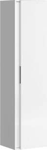 Универсальный левый/правый пенал с одной дверью в белом цвете Accent арт. ACC0535W AQWELLA