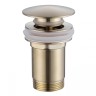ABBER Донный клапан с переливом, золото матовое, Германия - AF0010G
