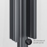 Душевое ограждение 1/4 Rond 80x80 стекло прозрачное, профиль черный матовый, без Gem AM.PM арт. W90G-401-080BT
