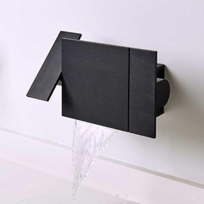 Настенный блок управления смесителя для душа или ванной кран, цвет: черный арт. ASEN0958ON Agape Sen