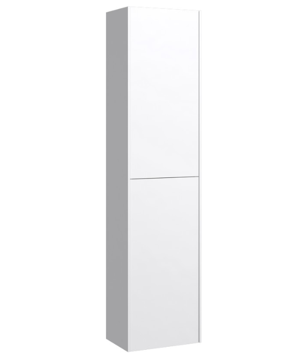 Подвесной пенал 36,5 см с двумя дверьми с системой открывания «push-to-open». Цвет белый Mobi арт. MOB0535W+MOB0735W AQWELLA