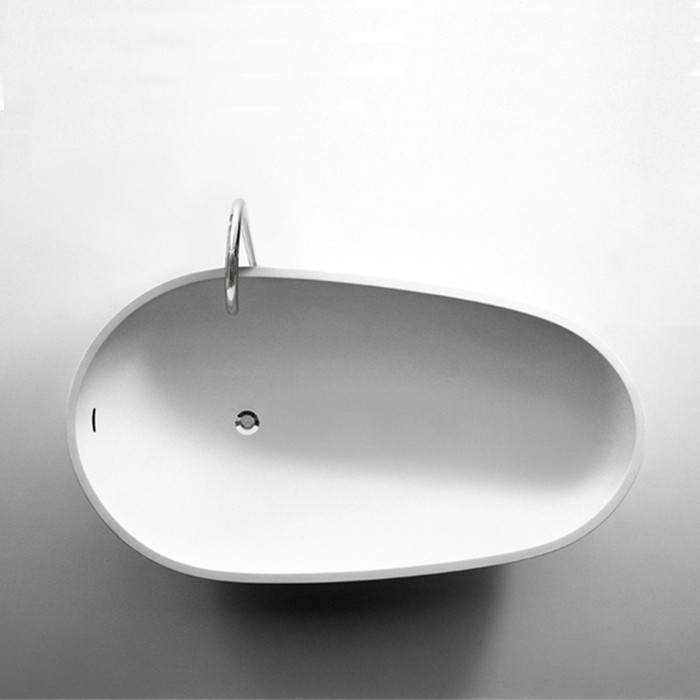 Ванна отдельностоящая 180.9x97.2x49 см, цвет: белый/светло-серый арт. AVAS0916ZL Agape Spoon XL