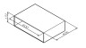 Open-space для базы, подвесной, 60 см, цвет: белый, глянец Gem AM.PM арт. M90OHX0600WG