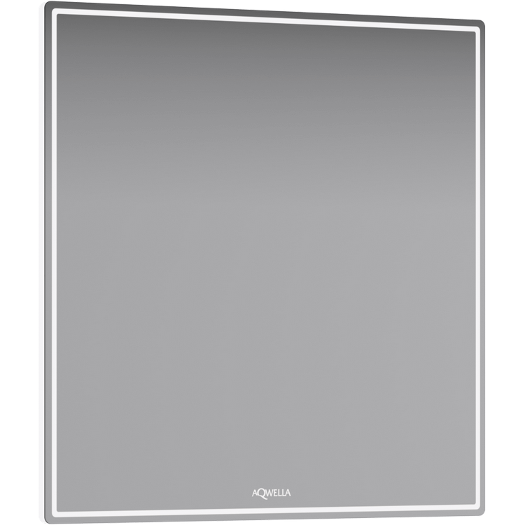 Зеркало со светодиодной подсветкой, сенсорным выключателем и регулятором освещенности. UM арт. UM0207 AQWELLA