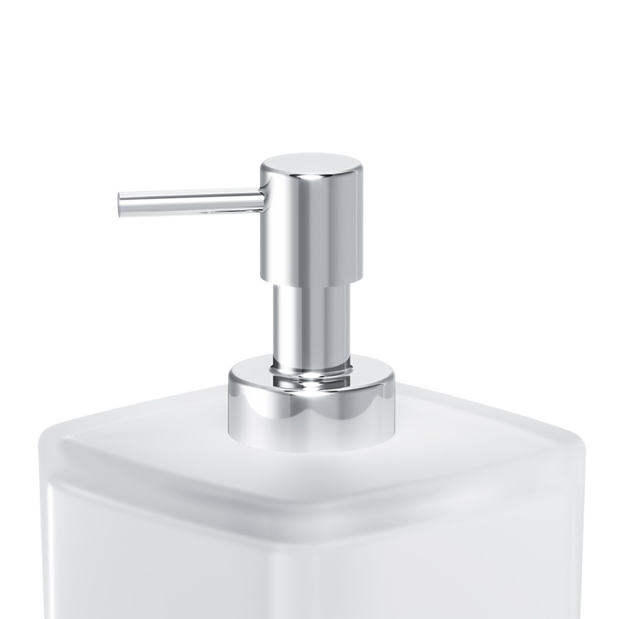 Стеклянный диспенсер для жидкого мыла с настенным держателем, хром,  Inspire 2.0 AM.PM арт. A50A36900 Германия