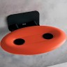 Сиденье для душа p ii orange/black прозрачно-оранжевое черное Ravak Ovo арт. B8F0000058