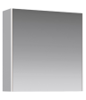 Зеркальный шкаф 60 см с одной дверью на петлях с доводчиком. Цвет белый Mobi арт. MOB0406+MOB0717W AQWELLA