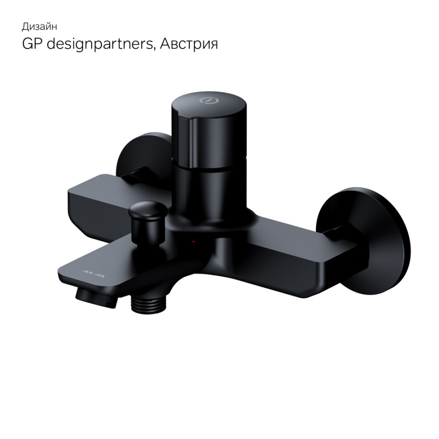 Смеситель д/ванны/душа нажимной, чёрный X-Joy AM.PM арт. F85A10522 цвет: черный, Германия