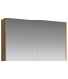 Зеркальный шкаф 100 см с двумя дверьми на петлях с доводчиком. Цвет дуб балтийский Mobi арт. MOB0410+MOB0717DB AQWELLA