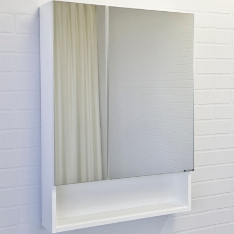 Comforty Зеркальный шкаф  Никосия, 00-00011199   - белый глянцевый