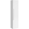 Подвесной универсальный левый/правый пенал с одной дверью в белом матовом цвете Cube арт. CUB0503W AQWELLA