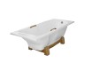 Деревянная подставка для ванны "Камелия" (дуб) Эстет ФР-00001078 цвет: Белый