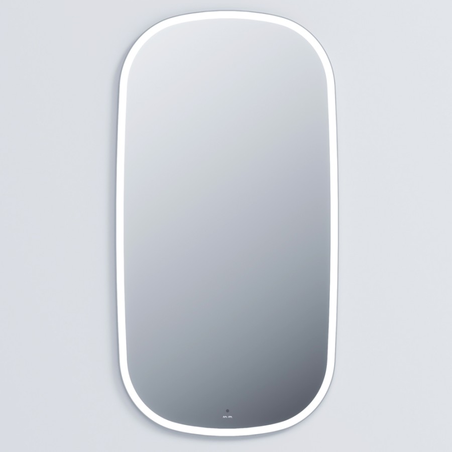 Зеркало универсальное с контурной LED-подсветкой, ИК- сенсором, вытянутое, 65*124 см Func AM.PM арт. M8FMOX0651WGH