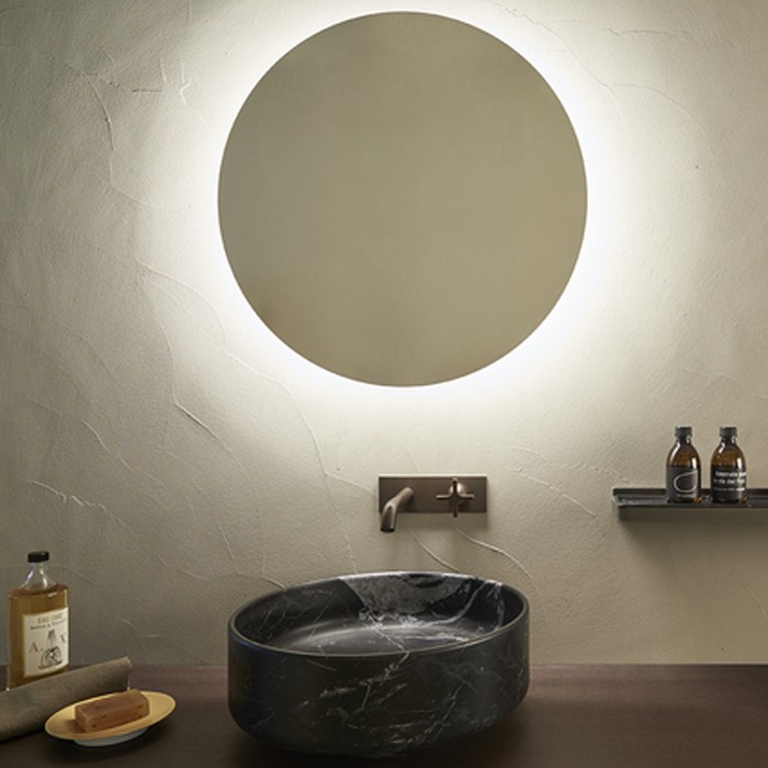 Круглое зеркало d50x6 см, со светодиодным освещением арт. ABUC0178L Agape Bucatini