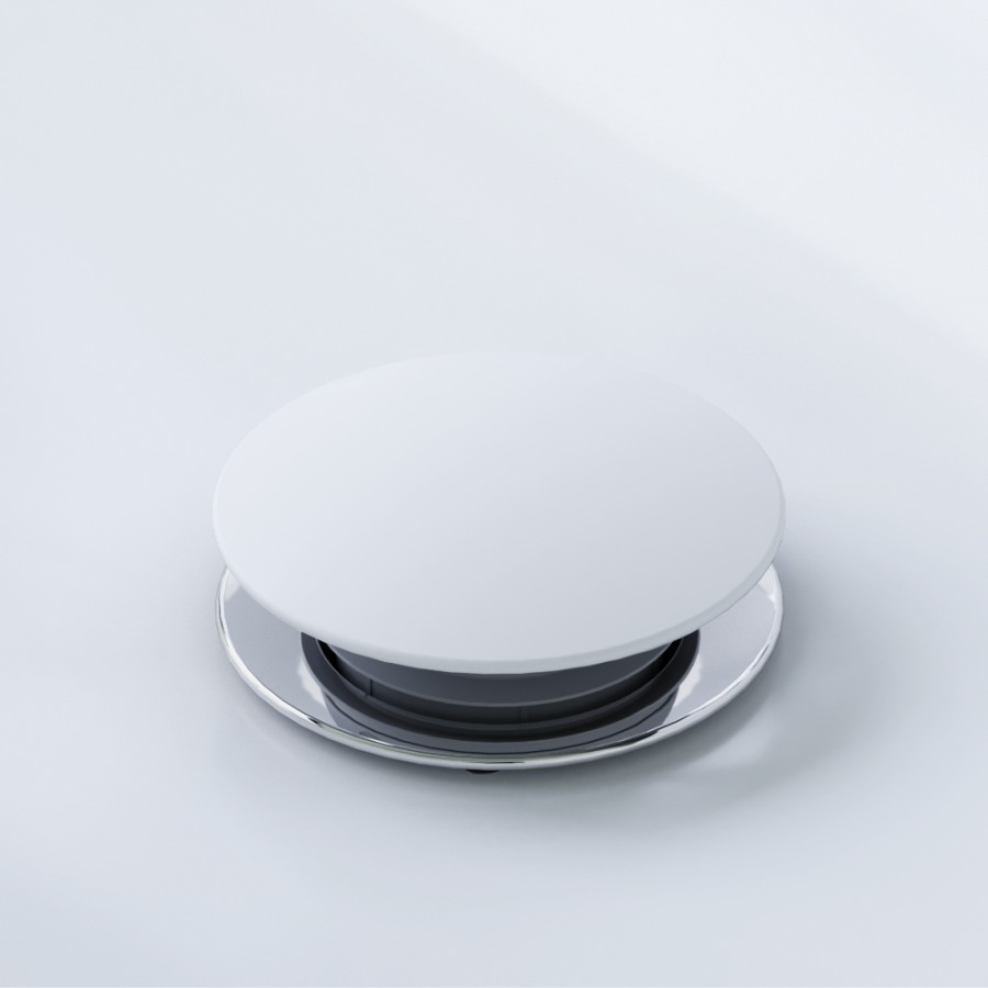 Универсальный донный клапан, белый глянцевый Option Damixa арт. 210600200 цвет: белый, Дания