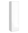 Подвесной универсальный левый/правый пенал с одной дверью в цвете белый глянец. Genesis арт. GEN0535W AQWELLA
