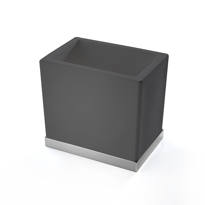 Стакан настольный, композит Solid Surface, 3SC Mood Deluxe MDN03ASL цвет: черный
