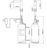 Диспенсер для жидкого мыла встраиваемый в столешницу автоматический, NOFER арт. 03106.B