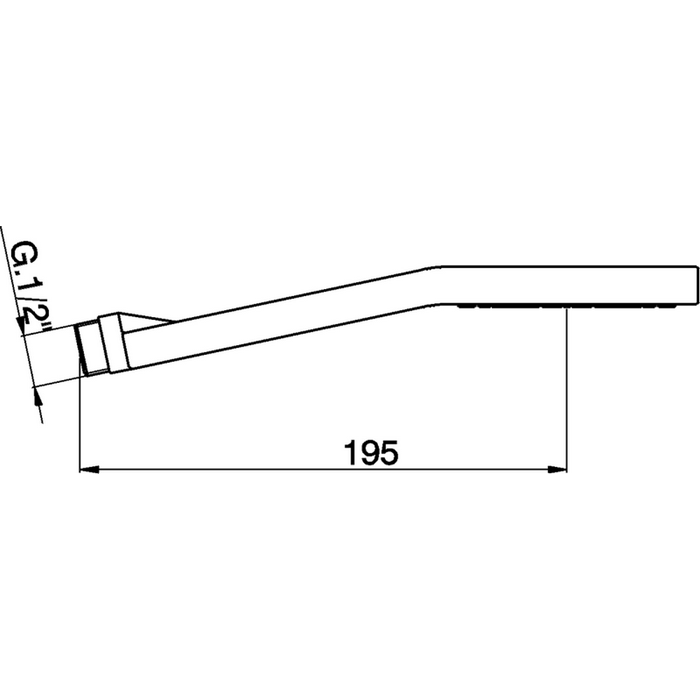 CISAL Лейка душевая ручная с одним типом струи, цвет: хром арт. DS01423021