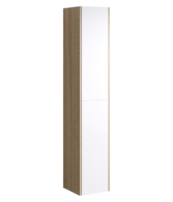 Подвесной универсальный левый/правый пенал 30см с двумя дверьми и системой открывания  «push-to-open». Miami арт. Mai.05.03 AQWELLA