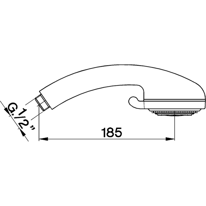 CISAL Лейка душевая ручная с тремя типами струи, цвет: хром арт. DS01412021
