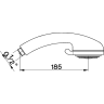 CISAL Лейка душевая ручная с тремя типами струи, цвет: хром арт. DS01412021