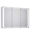 Зеркальный шкаф-трельяж со светодиодной подсветкой по периметру, а также внутренним блоком выключатель-розетка. Milan арт. Mil.04.10 AQWELLA