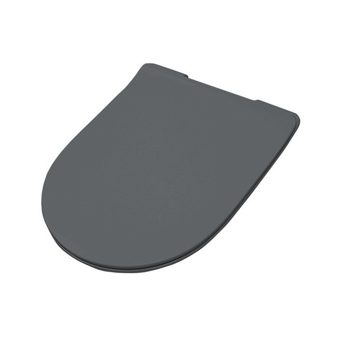 Artceram FILE 2.0 Крышка с сиденьем Slim для унитаза, механизм soft-close, цвет blu denim/хром