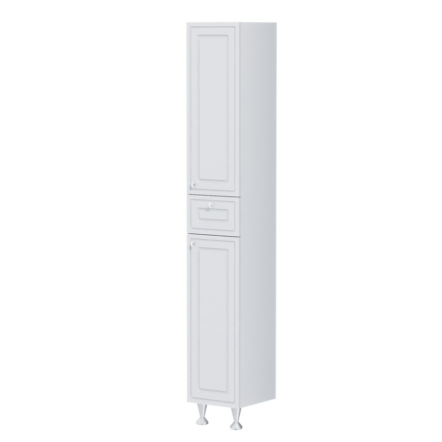 Шкаф-колонна на ножках, универсальный, 30 см, белый, глянец,  Palace One RedBlu by Damixa арт. M41CSR0303WG