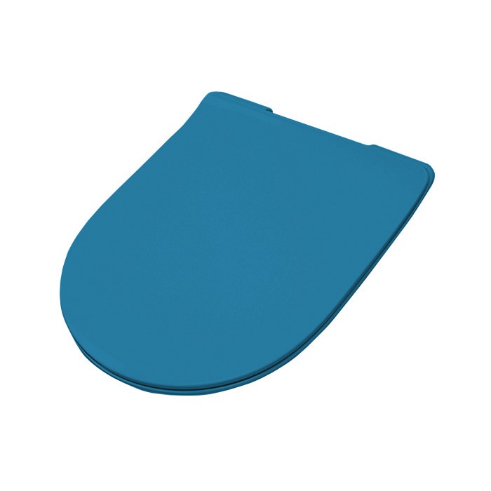 Artceram FILE 2.0 Крышка с сиденьем Slim для унитаза, механизм soft-close, цвет: avio/хром